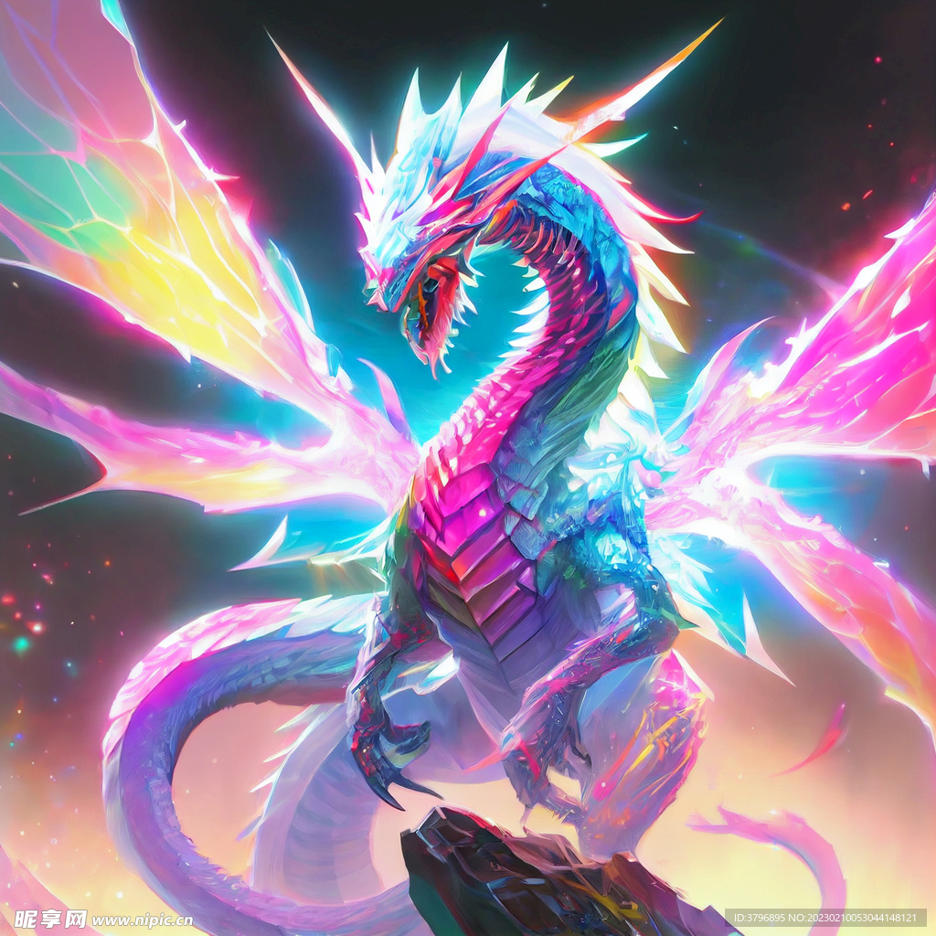 龙 奇幻 怪物 炫酷 背景图 