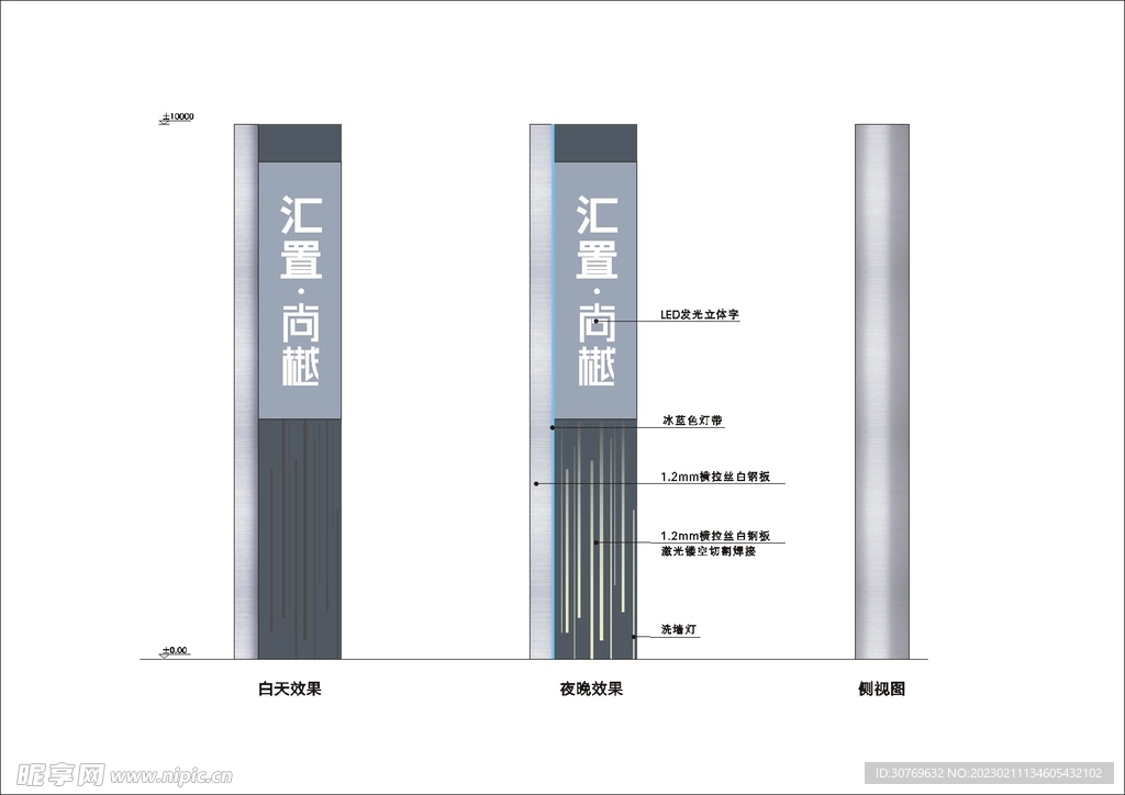 精神堡垒矢量标识导视源文件