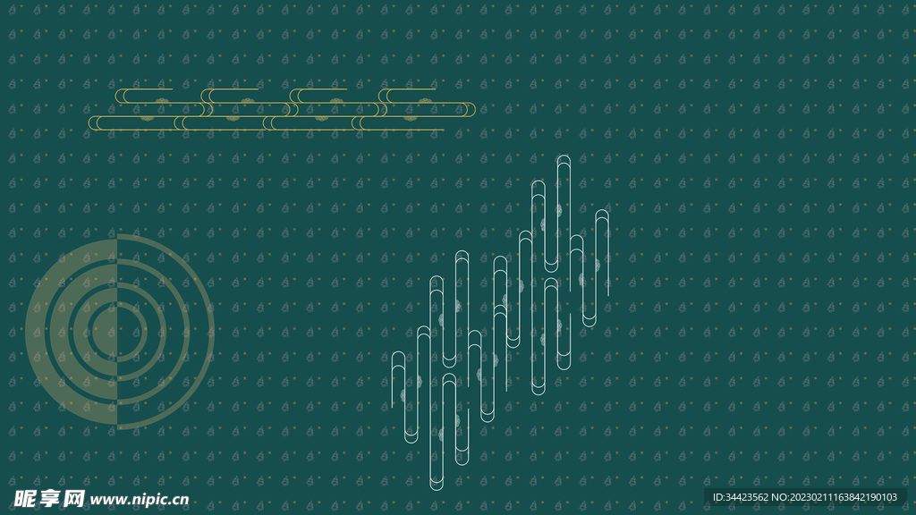 纹理祥云圆背景图