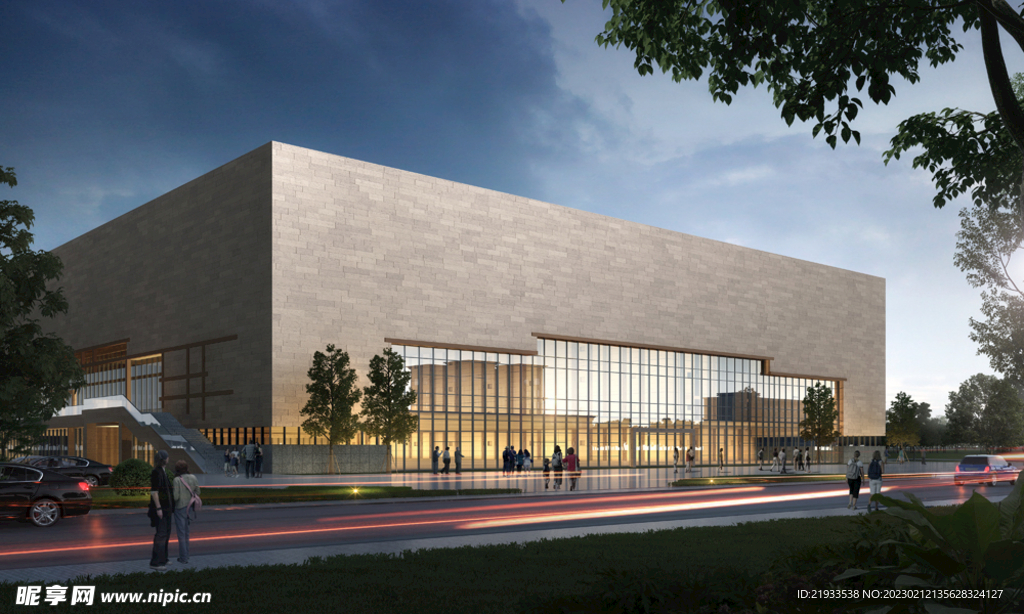 博物馆体育美术馆效果图