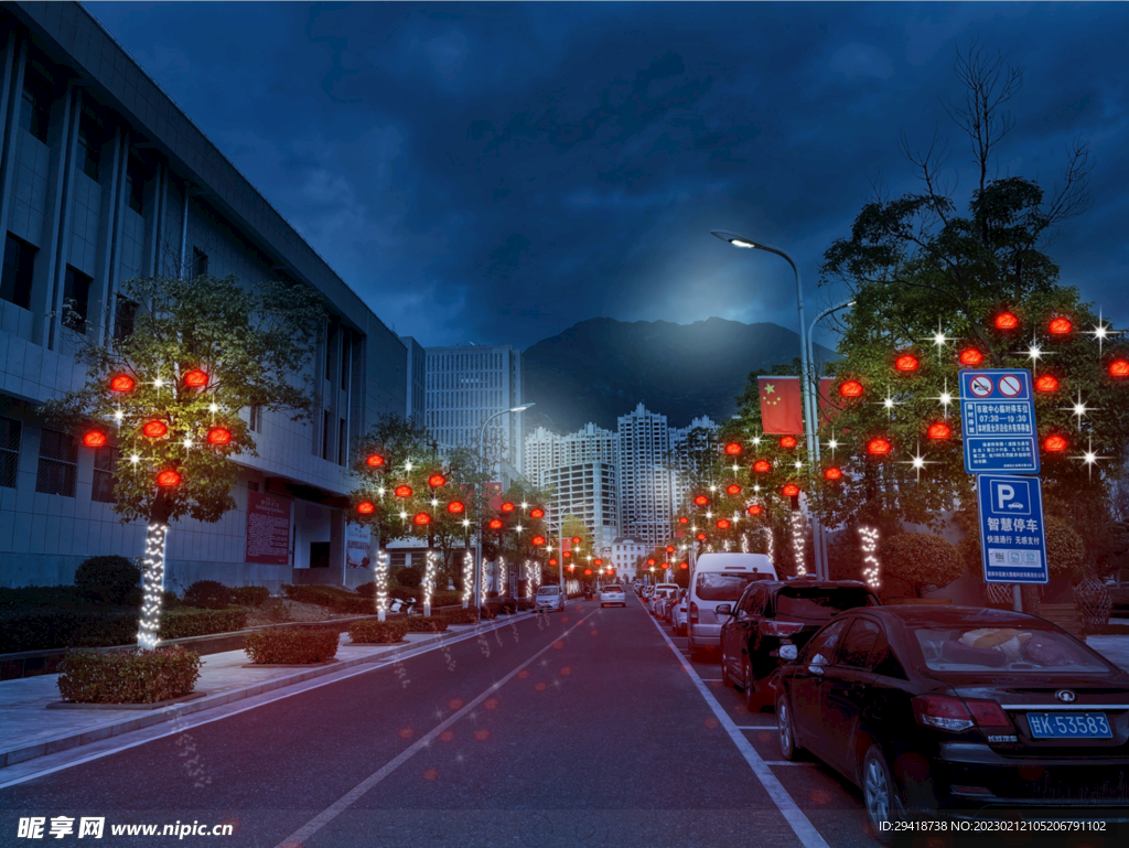 道路景观夜景亮化