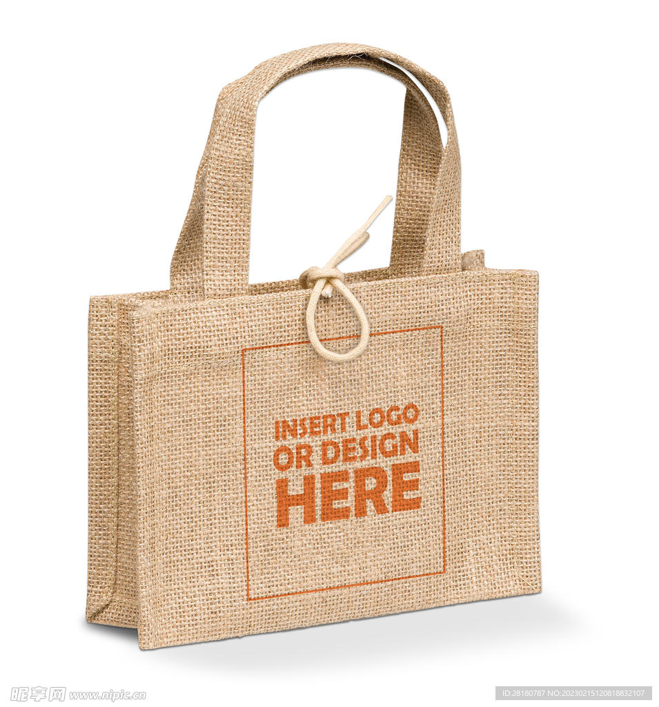 亚麻手提袋样机