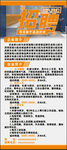招聘广告 易拉宝 展架 