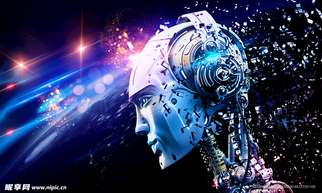 科技未来星空宇宙机器人工智能