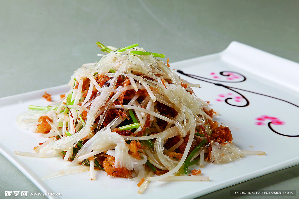 桂花瑶柱炒鱼翅