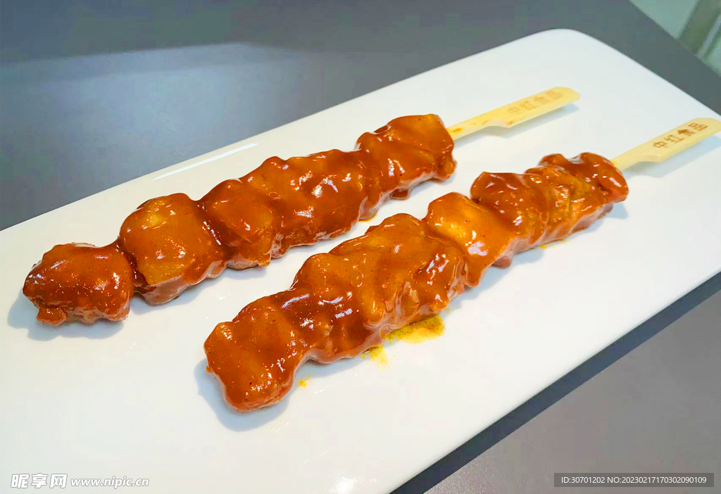 孜然烧烤腿肉串