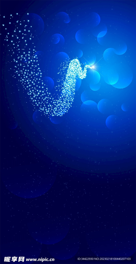 分子光波纹创意背景