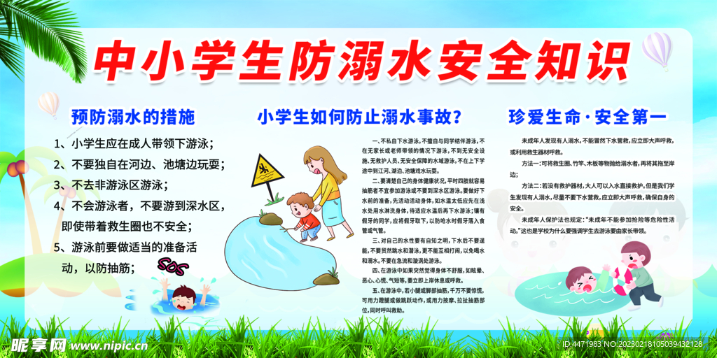  幼儿安全知识展板