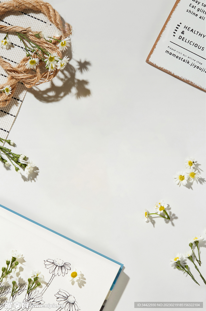 鲜花悠闲时光背景