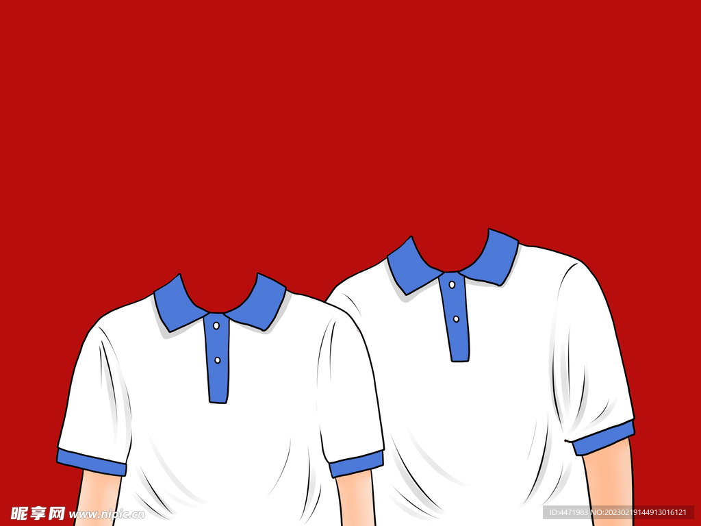 校服卡通换装模板