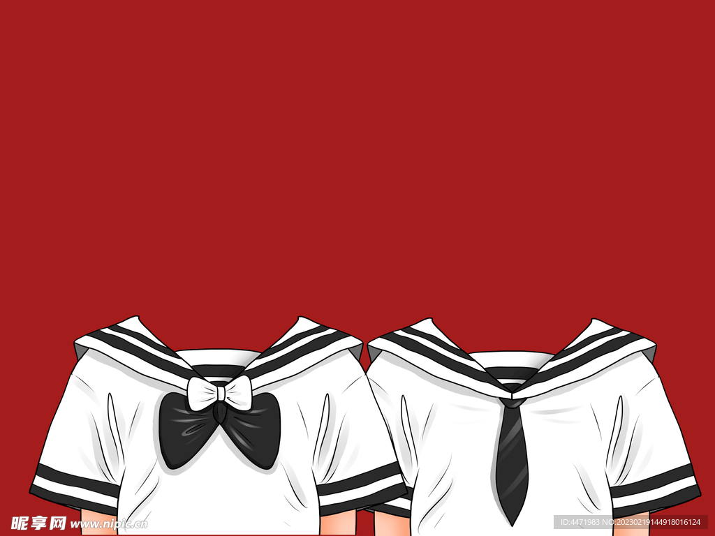 水手服换装模板 