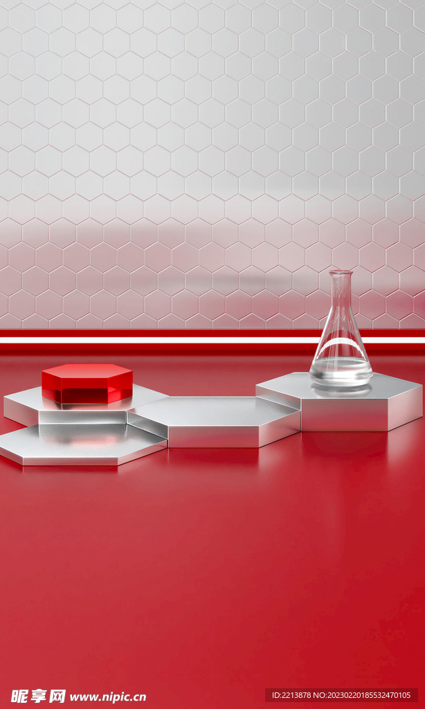 红色科技3D产品展示C4D场景