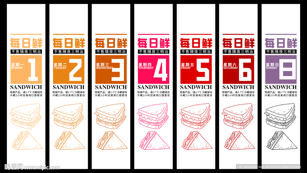 胖东来超市不售隔夜三明治包装