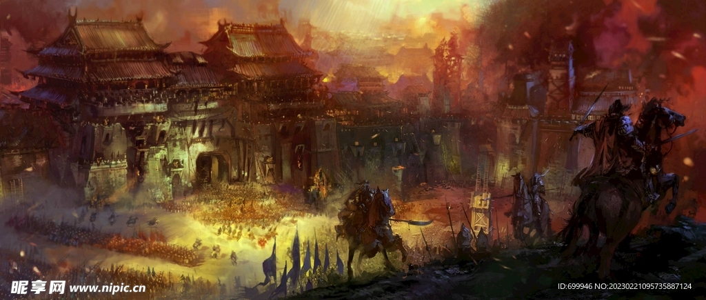 古风 传统建筑 山水风景 亭台