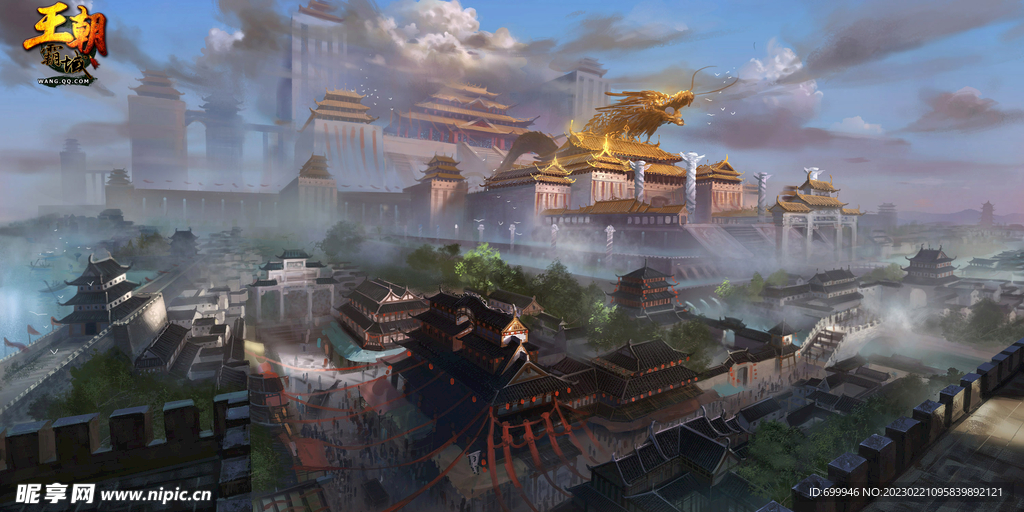 古风 传统建筑 山水风景 亭台