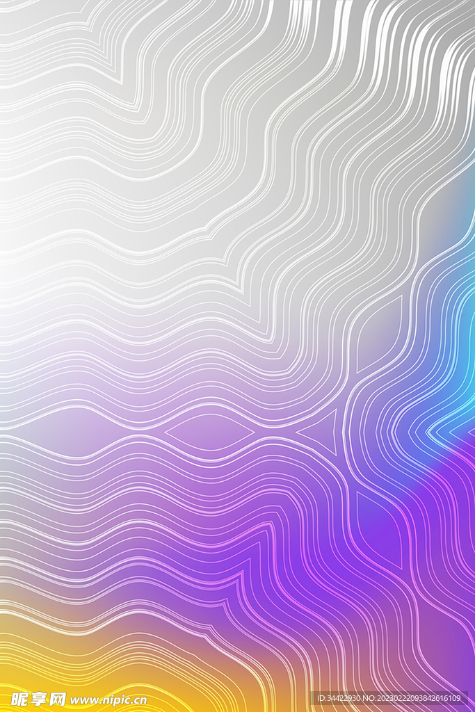 不规则曲线底纹