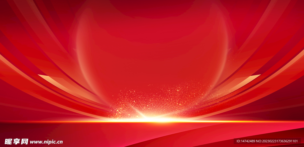 红色背景