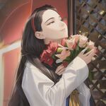 少女日风和服祈福祈祷漫画