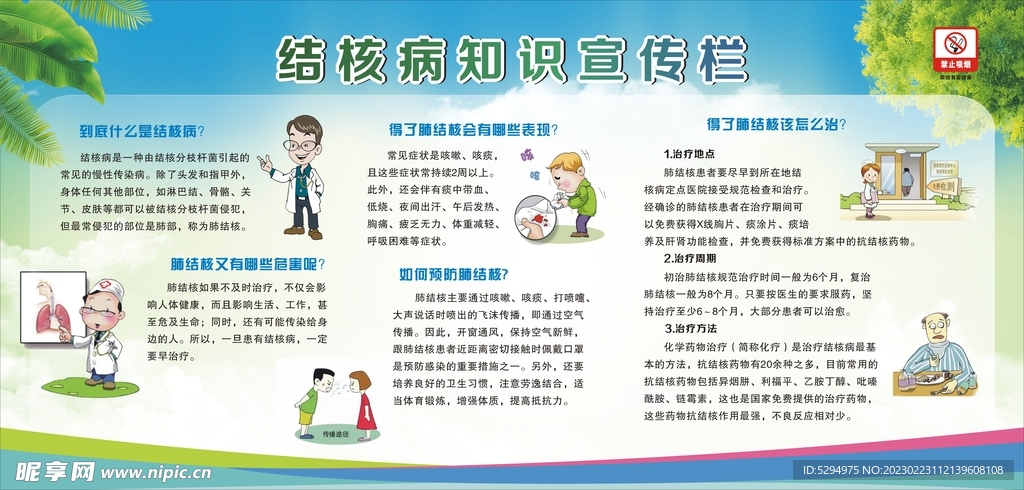 肺结核宣传展板