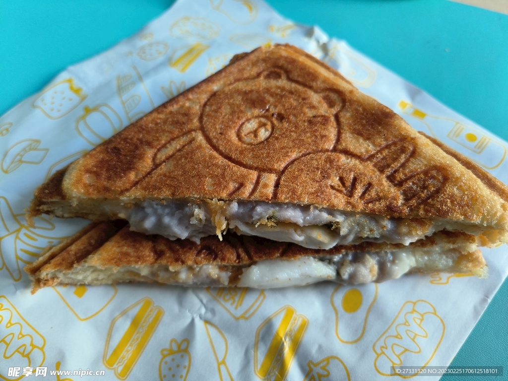 麻糍芋泥三明治