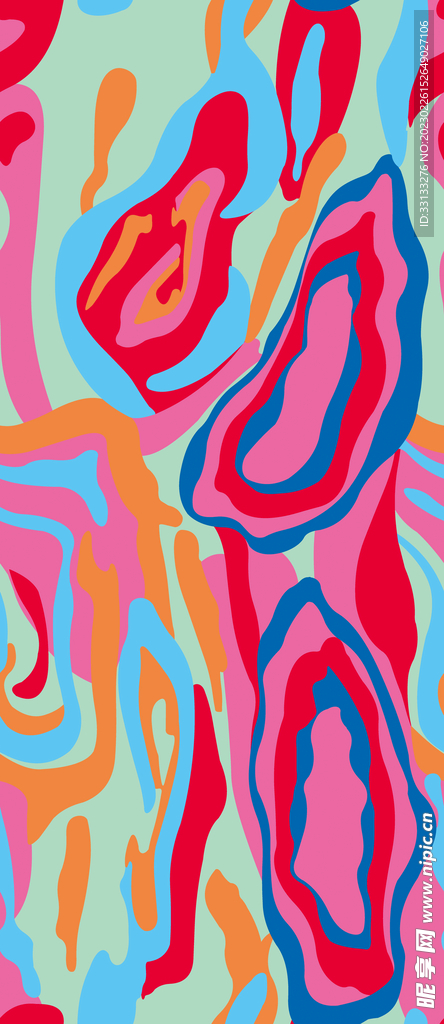 乱花 手绘花 大牌花 数码印花