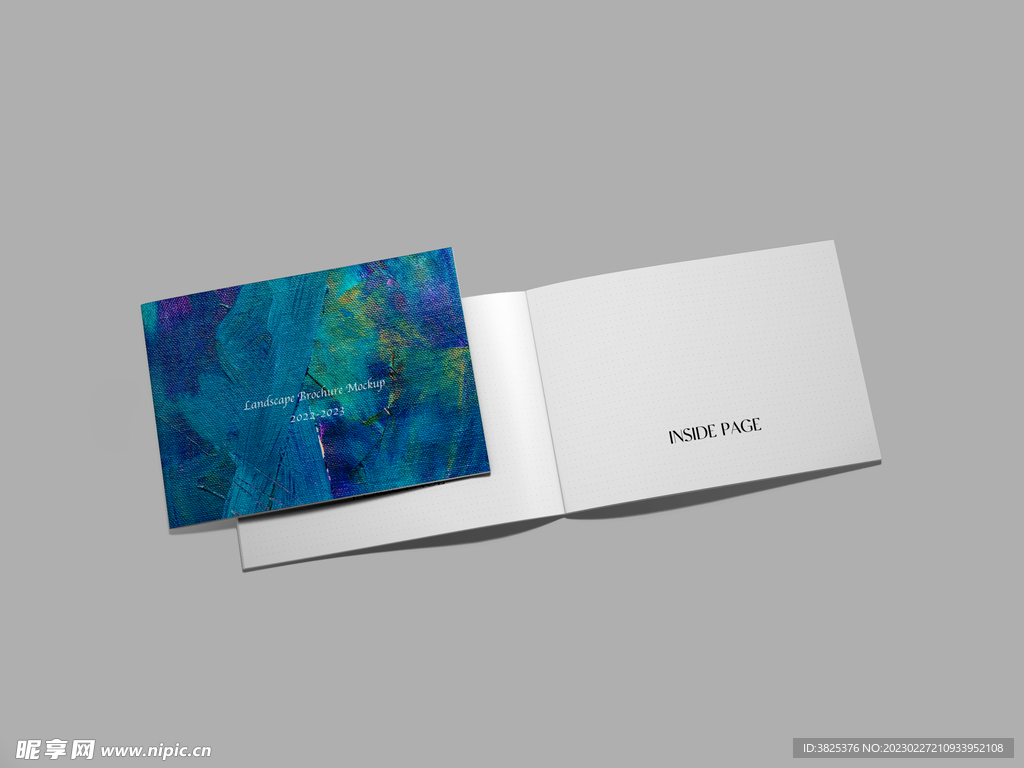 横向A4手册样机模板