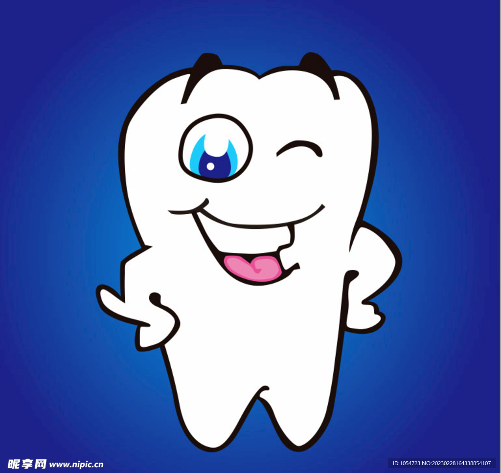 牙齿卡通