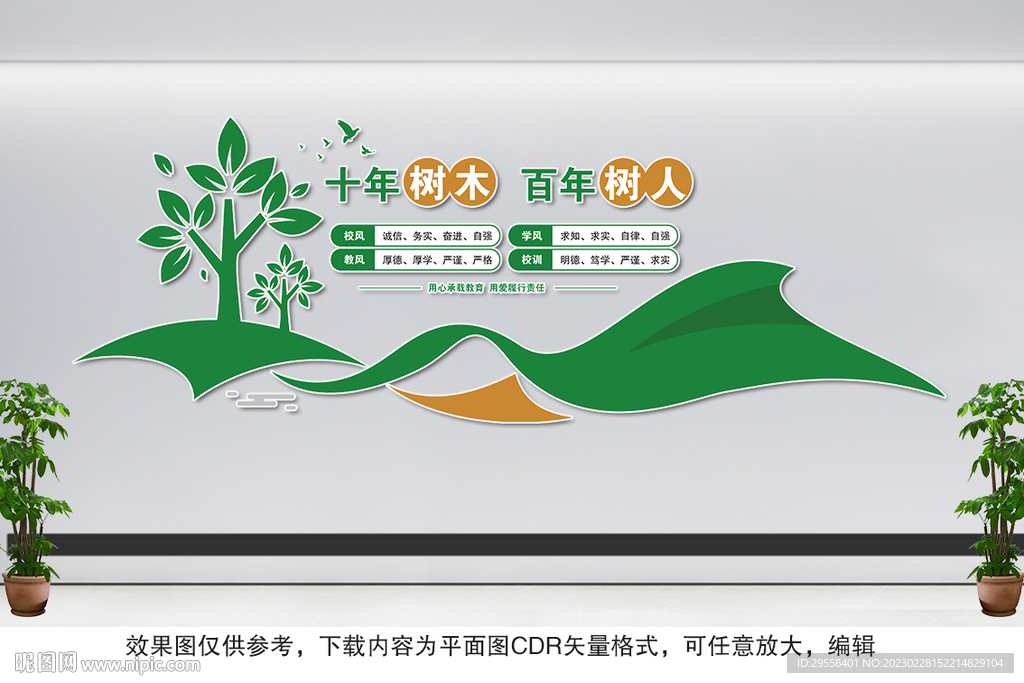 十年树木百年树人