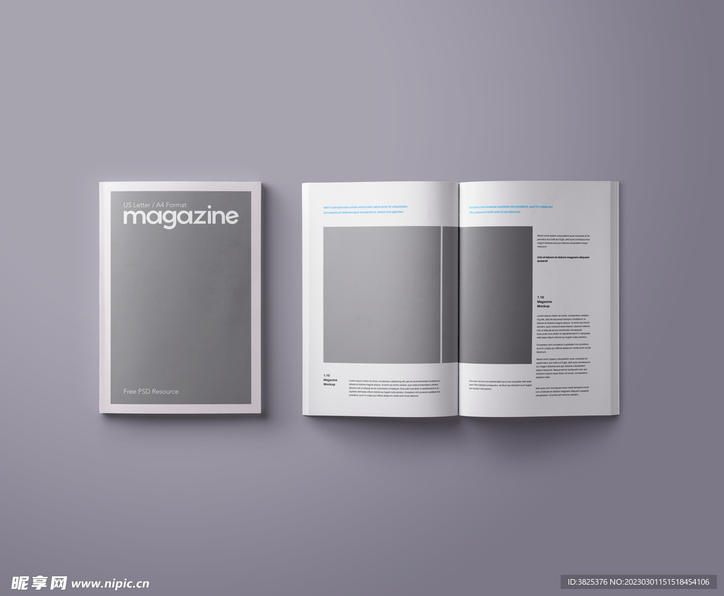 杂志展示样机模板