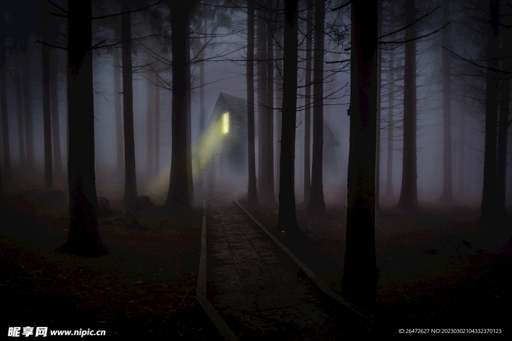 恐怖元素场景素材