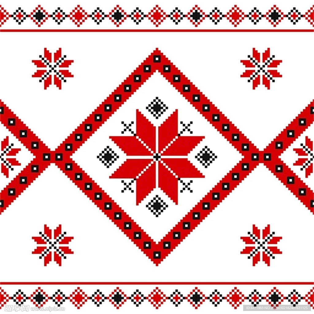 民族风花纹 