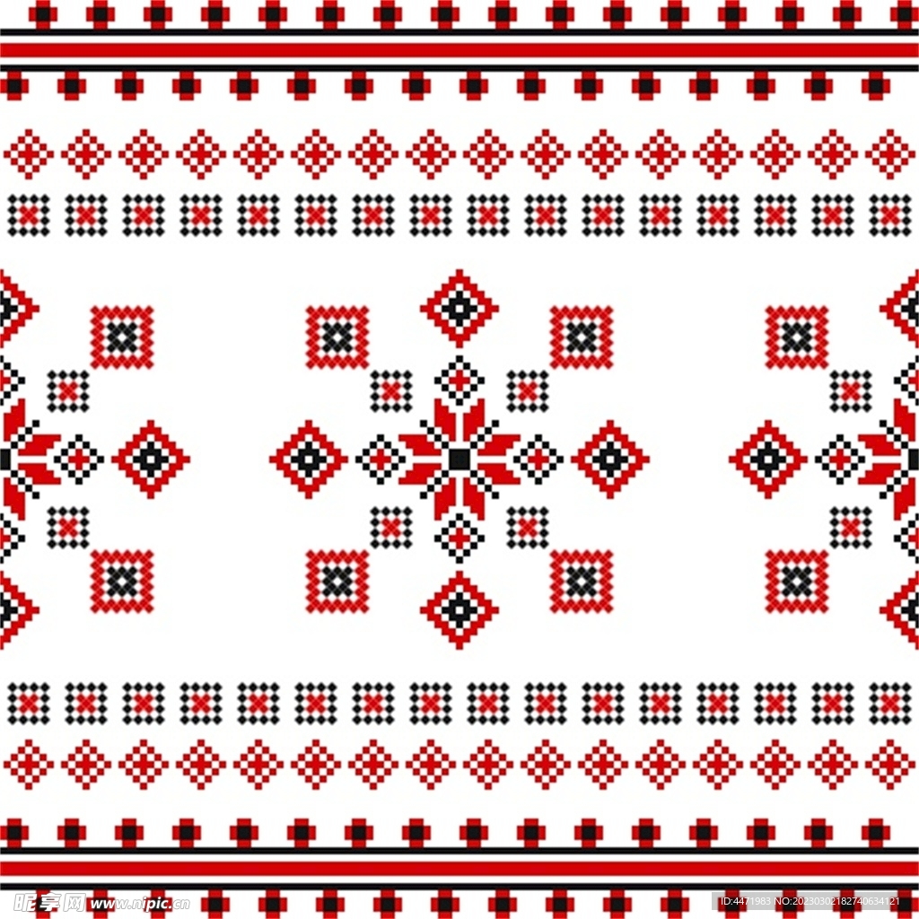 民族风花纹 