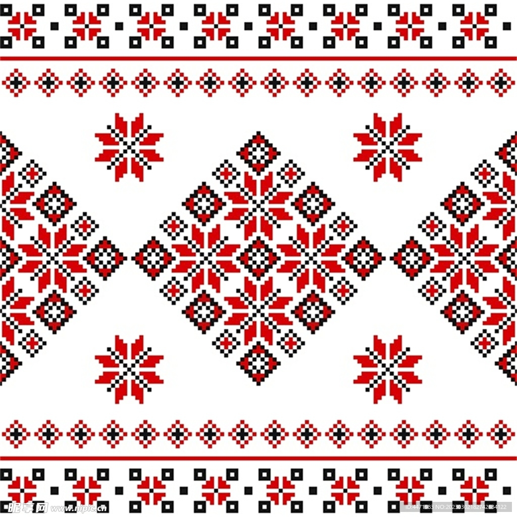 民族风花纹 