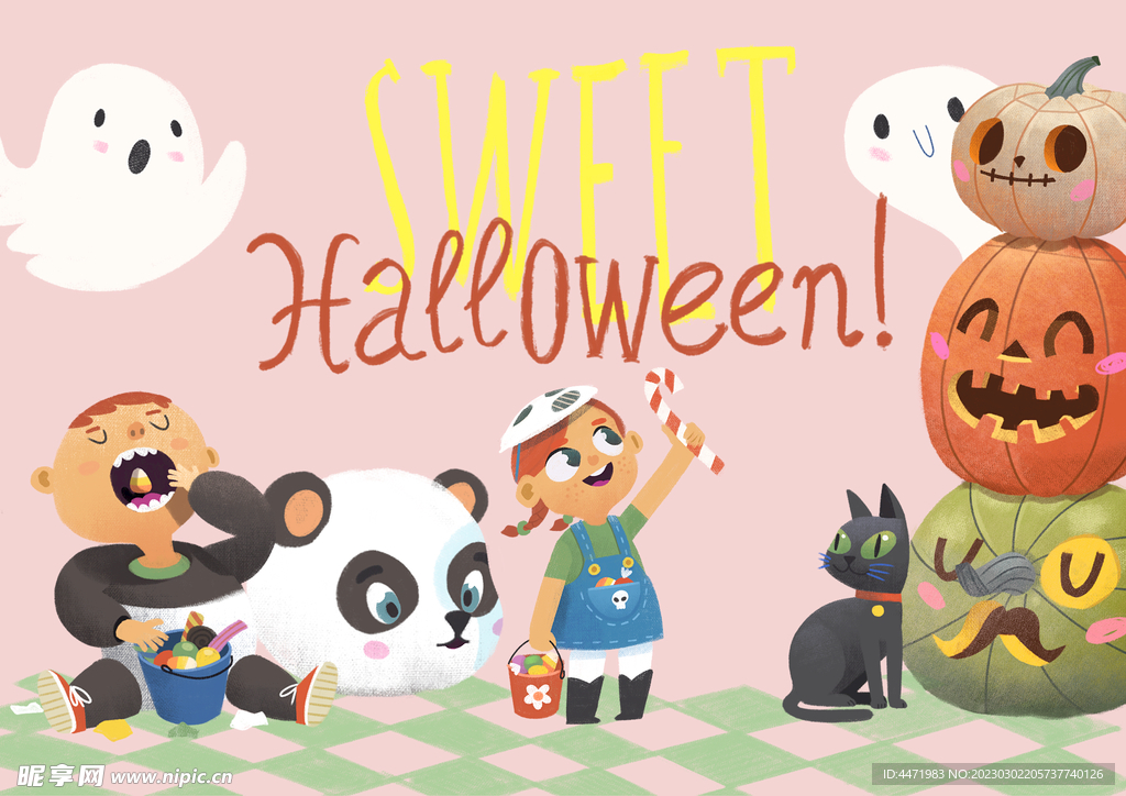 万圣节卡通海报