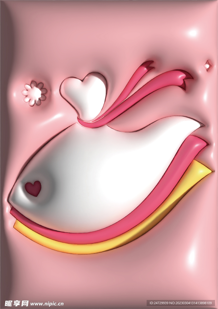 三八妇女节膨胀风海报