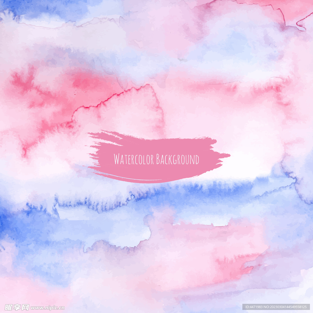 紫粉色水彩背景