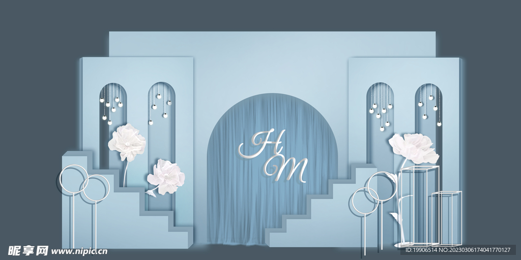 蓝色婚礼主舞台