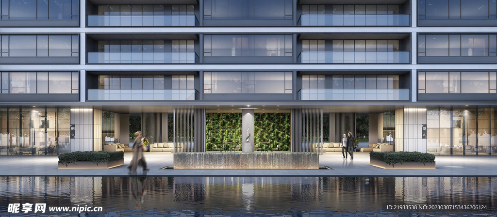 绿城别墅洋房园林大门入口