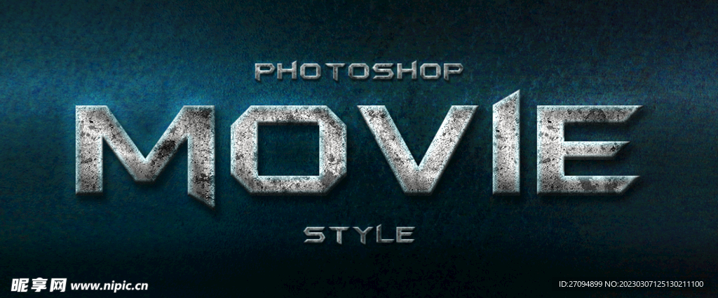 电影游戏字体样机