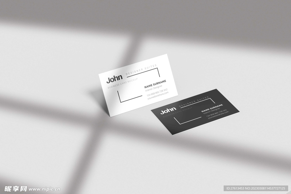 店铺名片设计样机