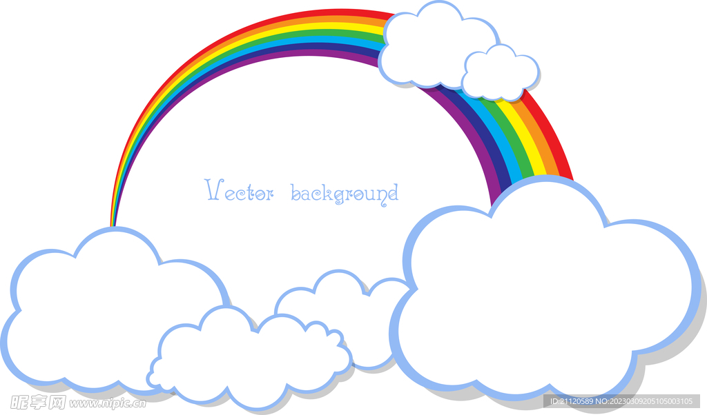 彩虹云朵