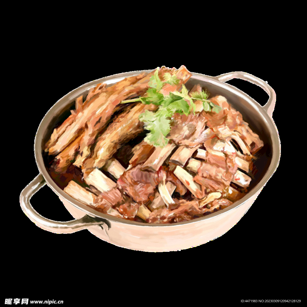 手绘羊蝎子锅