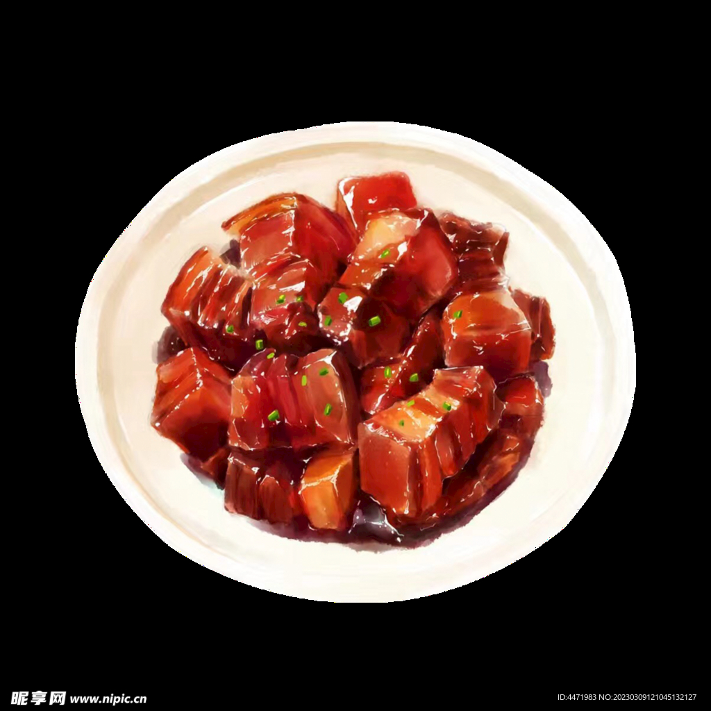 手绘红烧肉