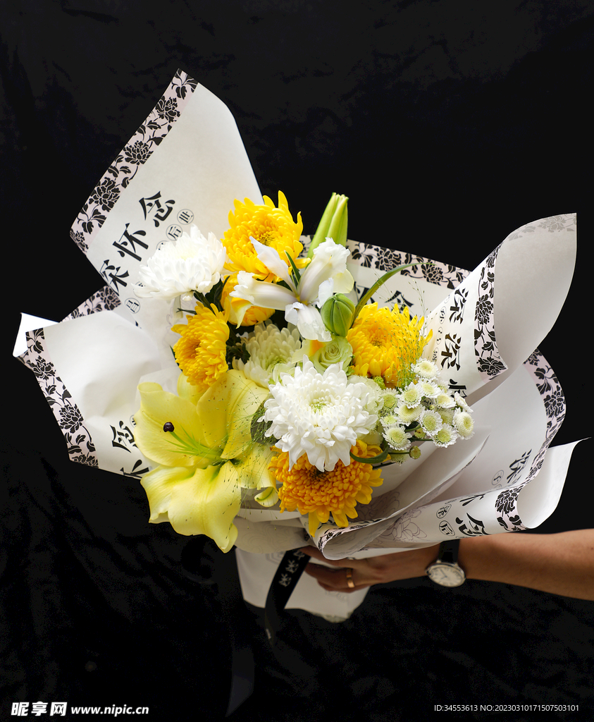 清明节 鲜花 花朵 拍摄 摄影