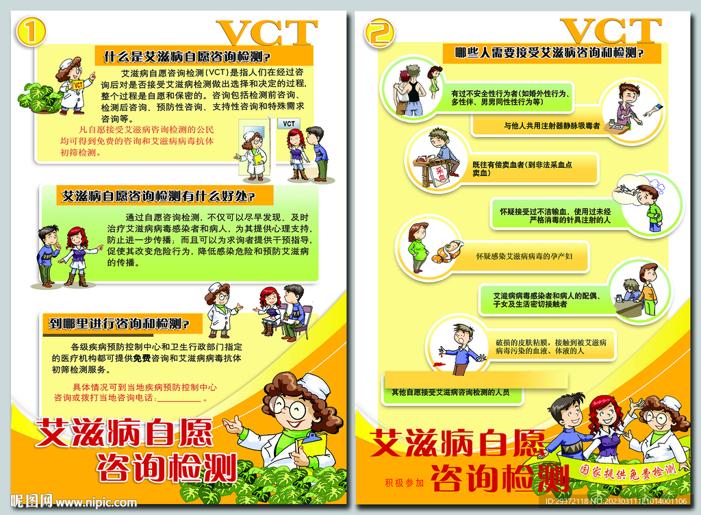 预防艾滋病VCT自愿咨询检测