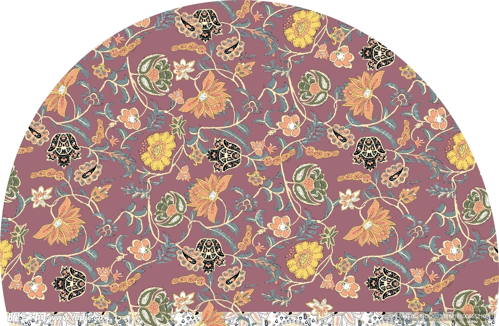 印花 腰果花 帽子 大牌 手绘