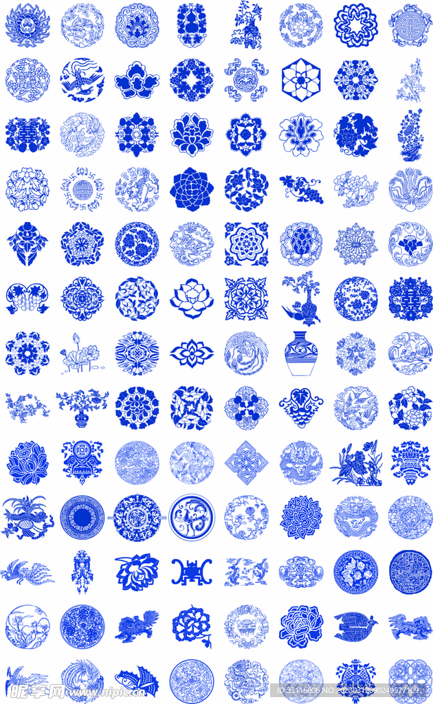 青花瓷图案合集