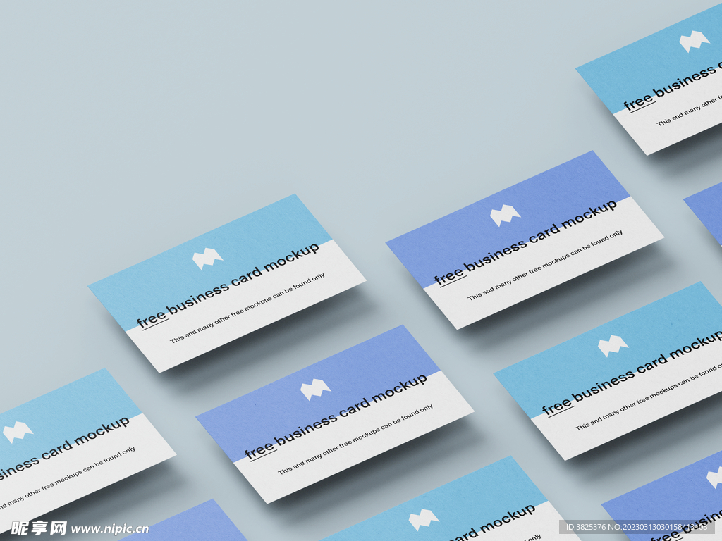 名片卡片样机模板