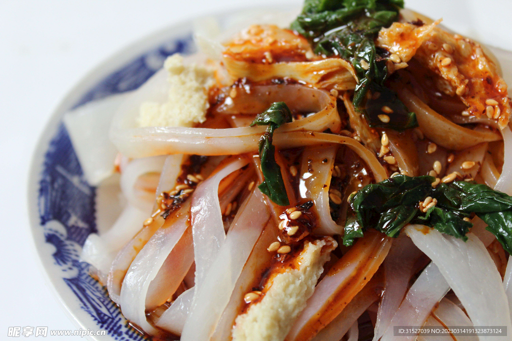 擀面皮高清特写