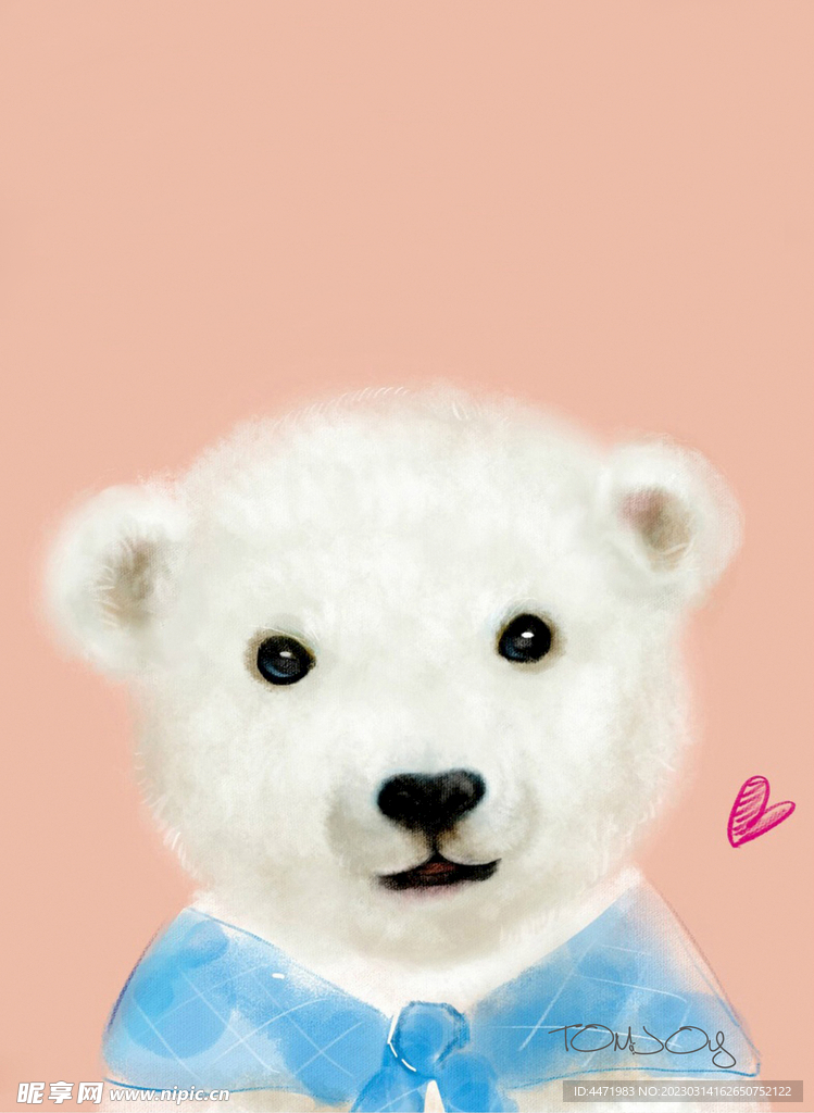 小白熊装饰画